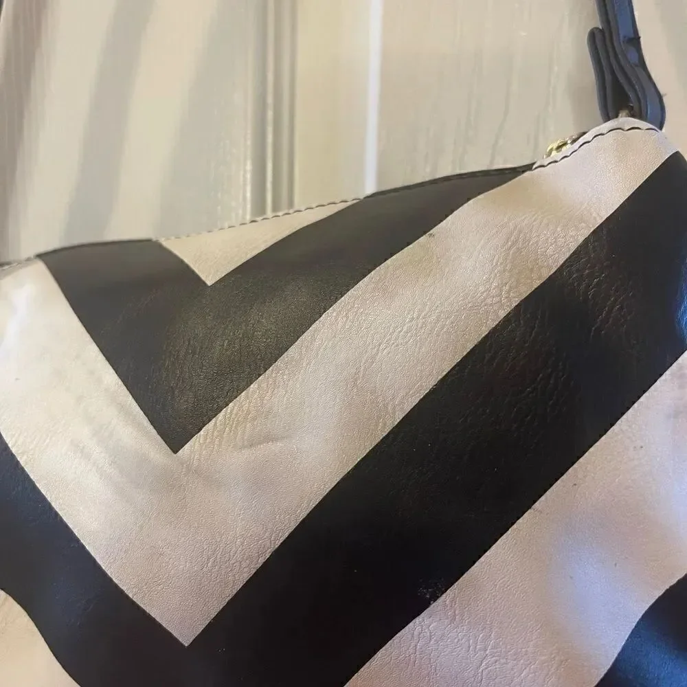 Betty Boop black and white crossbody/shoulder bag with Rhinestones studs.